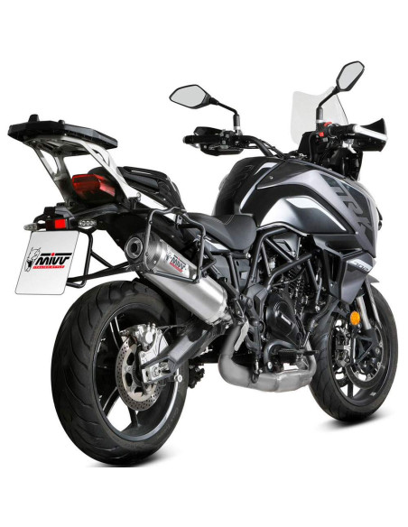 Escape Marca Mivv oval acero para Benelli trk 702 - x 23-
