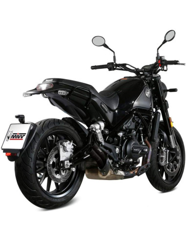 Escape Marca Mivv double gun negro para benelli leoncino 500 17-