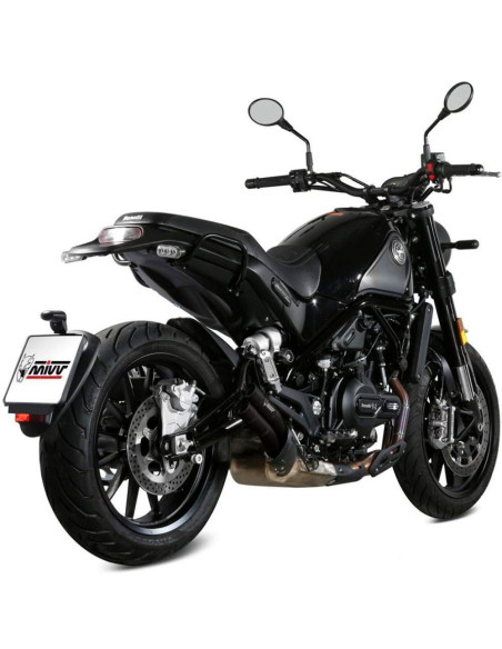 Escape Marca Mivv double gun negro para benelli leoncino 500 17-