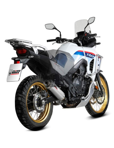 Escape Marca Mivv oval acero para honda xl750 transalp 23-