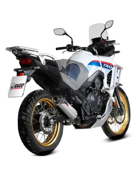 Escape Marca Mivv oval acero para honda xl750 transalp 23-