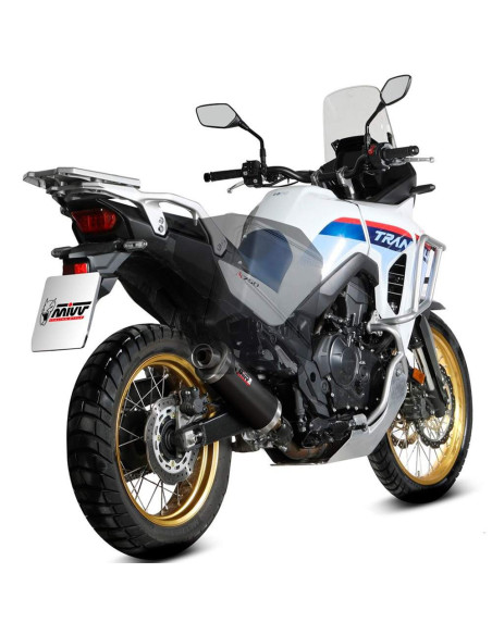 Escape Marca Mivv oval negro para honda xl750 transalp 23-