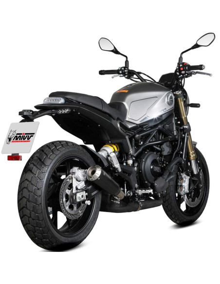 Escape Marca Mivv x-m1 negro para Benelli leoncino 800 22-