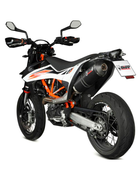 Escape Marca Mivv oval negro copa carbono para KTM 690 smc-enduro r 19-