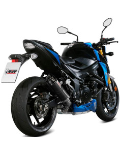 Escape Marca Mivv gp negro copa carbono para Suzuki gsx-s 750 17-20