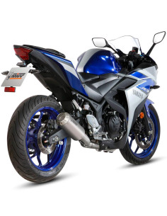 Escape completo Marca Mivv mk3 acero para Yamaha yzf r3 15-