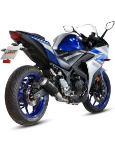 Escape completo Marca Mivv mk3 negro para yamaha yzf r3 15-