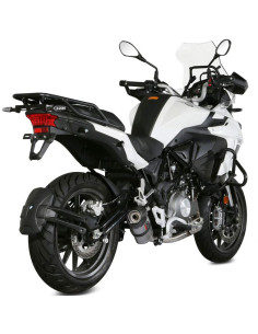 Escape Marca Mivv oval titanio copa carbono para benelli trk 502 17-