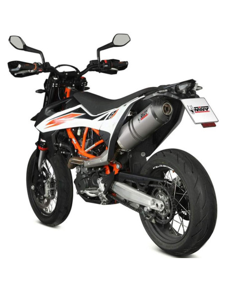 Escape Marca Mivv oval titanio copa carbono para ktm 690 enduro-smc r 19-