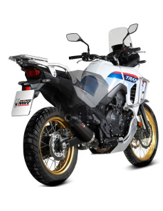 Escape Marca Mivv oval negro copa carbono para honda xl750 transalp 23-