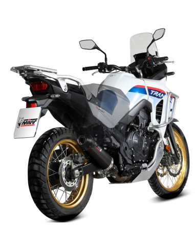 Escape Marca Mivv oval negro copa carbono para honda xl750 transalp 23-