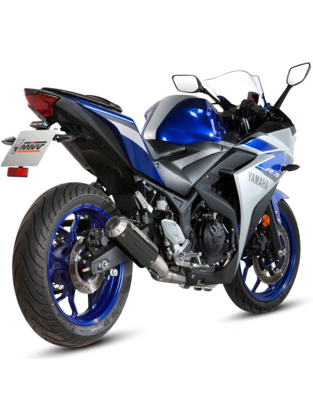 Escape completo Marca Mivv mk3 carbono para yamaha yzf r3 15-