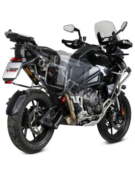 Escape Mivv dakar negro para triumph tiger 1200 gt - rally 21-