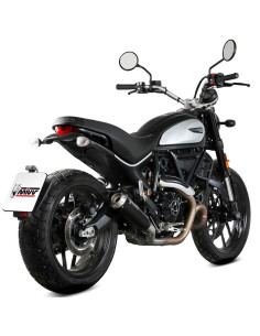 Escape Marca Mivv x-m1 negro para Ducati scrambler 800 icon dark 21-22