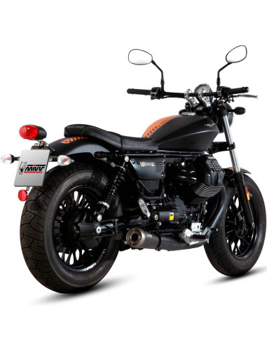 Escape Marca Mivv ghibli negro para moto guzzi v9 bobber - roamer 16-20