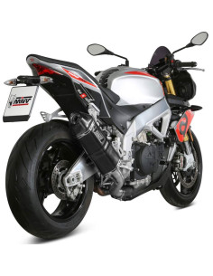 Escape Marca Mivv speed edge negro para aprilia tuono v4 1100 18-20