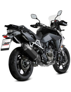 Escape Marca Mivv speed edge negro para Suzuki v-strom 800 de 23-