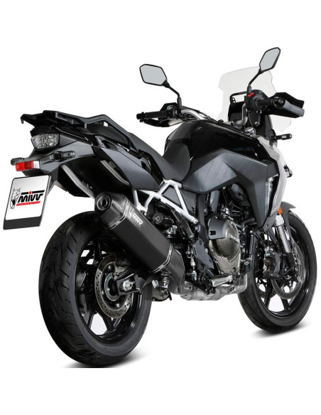 Escape Marca Mivv speed edge negro para Suzuki v-strom 800 de 23-