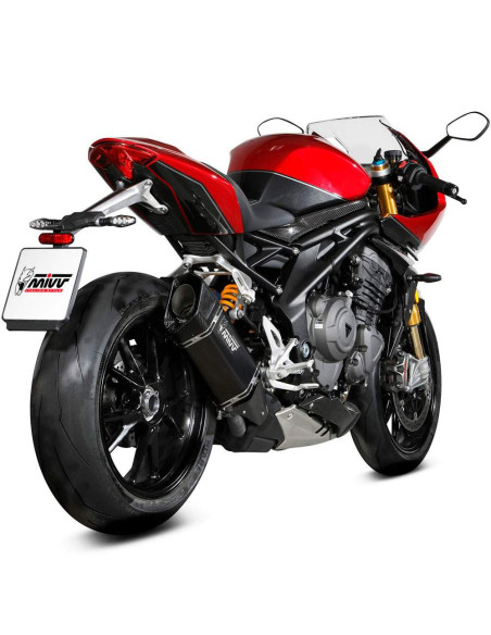 Escape Marca Mivv sr-1 titanio negro para triumph speed triple 1200 rr - rs 21-