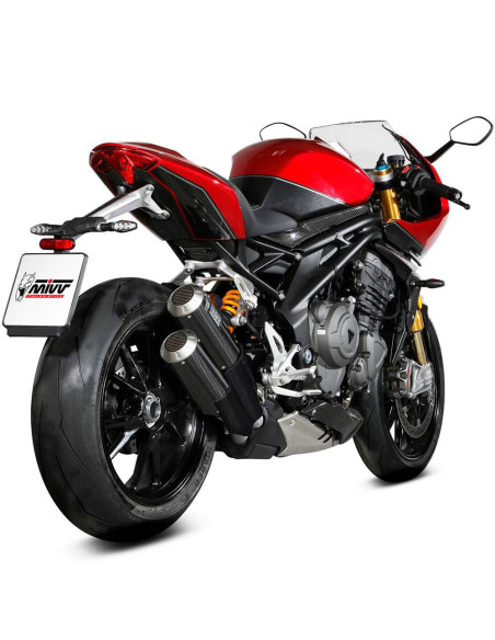 Escape Marca Mivv mk3 carbono para Triumph speed triple 1200 rr - rs 21-