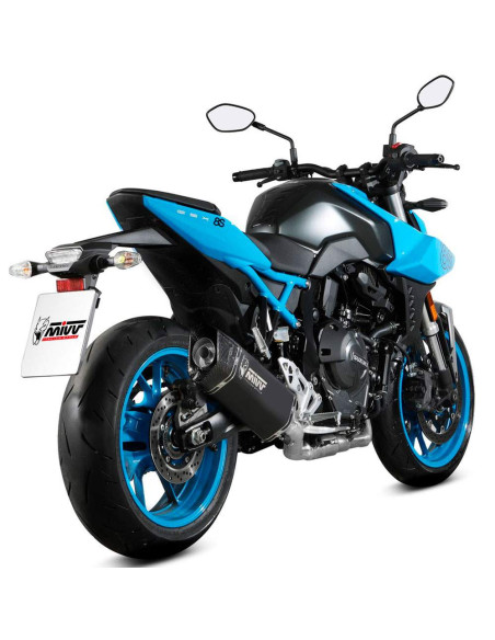 Escape completo Marca Mivv sr-1 negro para Suzuki gsx-8s 22-