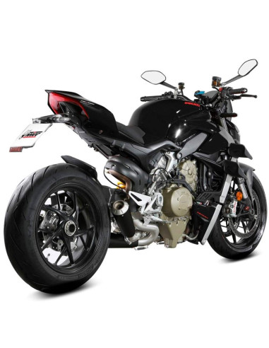 Escape Marca Mivv x-m1 negro para Ducati streetfighter v4 20-22