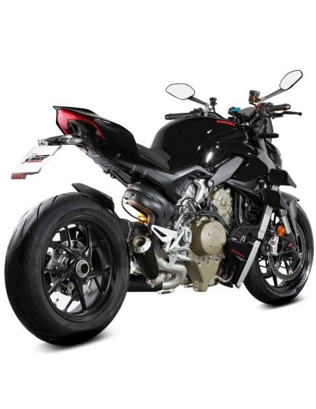 Escape Marca Mivv x-m1 negro para Ducati streetfighter v4 20-22