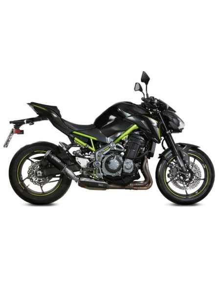 Escape Marca Mivv MK3 negro para Kawasaki Z900A2 17-