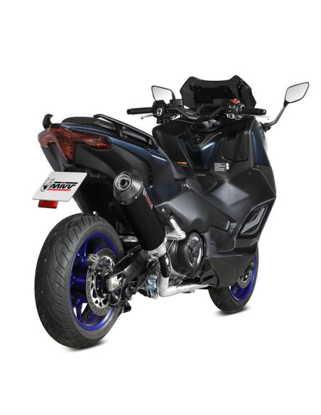 Escape completo oval negro para Yamaha TMax560 22- Marca Mivv