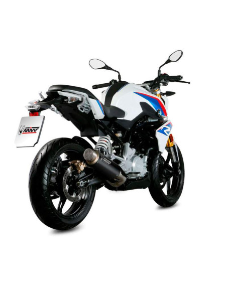 Escape Marca Mivv GP PRO en acero negro para BMW G310R 18-