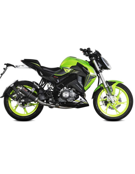 Escape completo Modelo gp negro para Keeway RKF 125 21- Marca Mivv