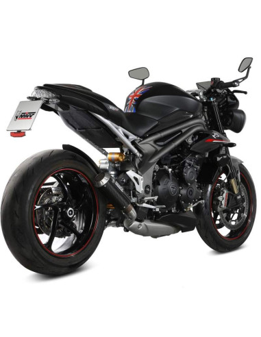 Escape Modelo MK3 carbono para Triumph Speed Triple R-RS 18-20 Marca Mivv