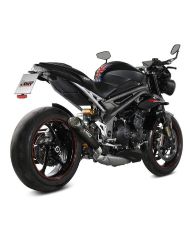 Escape Modelo X-M5 para Triumph Speed Triple R-RS 18-20 negro Marca Mivv