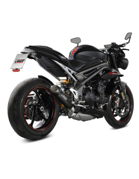 Escape Modelo X-M5 para Triumph Speed Triple R-RS 18-20 negro Marca Mivv