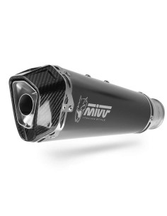 Escape Marca Mivv para Yamaha Tracer 9 21- Modelo Delta Race negro 2