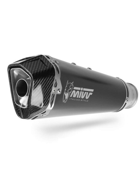 Escape Marca Mivv para Yamaha Tracer 9 21- Modelo Delta Race negro