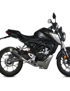 Escape Marca Mivv GP PRO Acero Negro para HONDA CB 125R 18-20