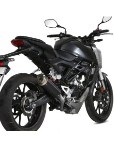 Escape Marca Mivv GP PRO Acero Negro para HONDA CB 125R 18-20 2