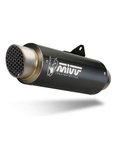 Escape Marca Mivv GP PRO Acero Negro para HONDA CB 125R 18-20