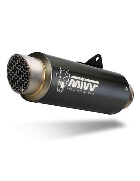 Escape Marca Mivv GP PRO Acero Negro para HONDA CB 125R 18-20