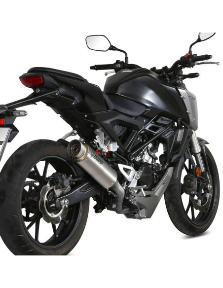 Escape Marca Mivv GP PRO Titanio para HONDA CB 125R 18-20