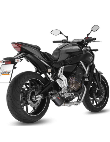 Escape Completo Marca Mivv OVAL Carbono para Yamaha MT07 14-20