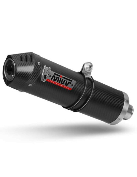 Escape Completo Marca Mivv OVAL Carbono para Yamaha MT07 14-20