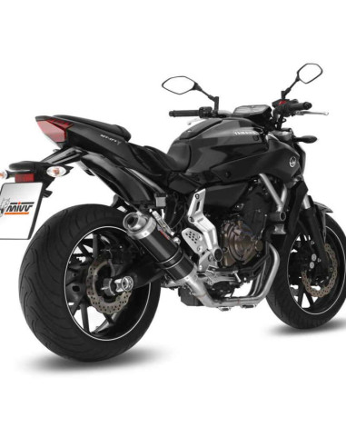 Escape Completo Marca Mivv GP ACERO NEGRO para Yamaha MT07 14-