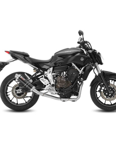 Escape Completo Marca Mivv GP ACERO NEGRO para Yamaha MT07 14-
