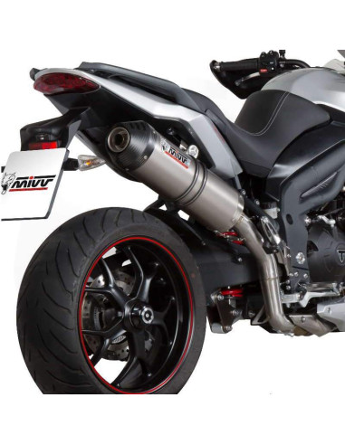 Escape Marca Mivv Oval Titanio para Triumph Tiger 1050 Sport T 17+