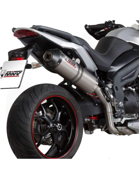 Escape Marca Mivv Oval Titanio para Triumph Tiger 1050 Sport T 17+