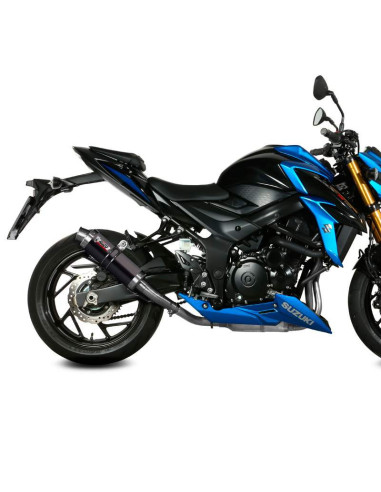 Escape Marca Mivv Sport acero negro Modelo GP para Suzuki GSX-S 750 17-20-