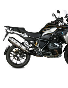 Escape acero inox Marca Mivv con tapa y agarre en carbono para BMW R1250GS/ADVENTURE 2018-
