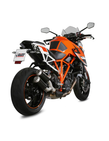 Escape Marca Mivv Modelo MK3 doble para KTM 1290 superduke 14-19 negro